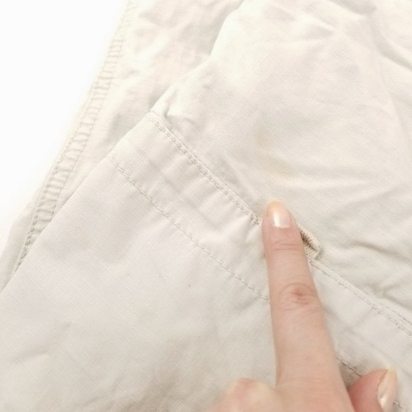 Eddie Bauer Straight Leg Cargo Pants Beige 10 Tall - Picture 5 of 10